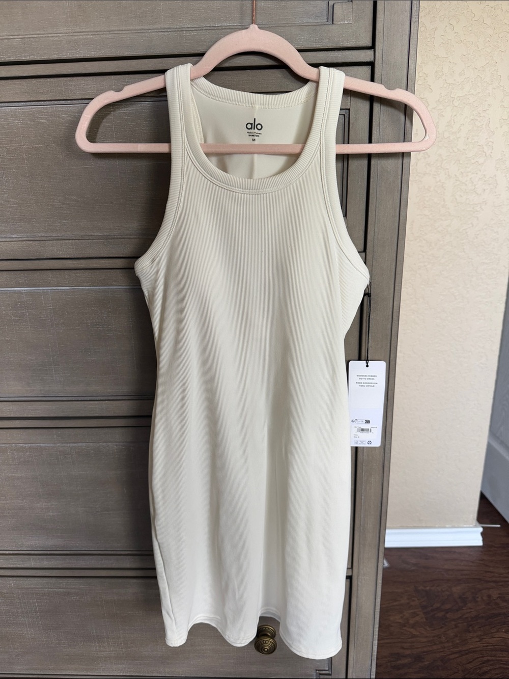 ALO Yoga Goddess Ribbed Go To Dress M